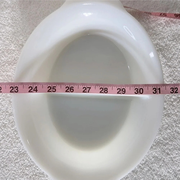 Vintage Fire King White Milk Glass Divided Casserole Dish - Picture 11 of 11